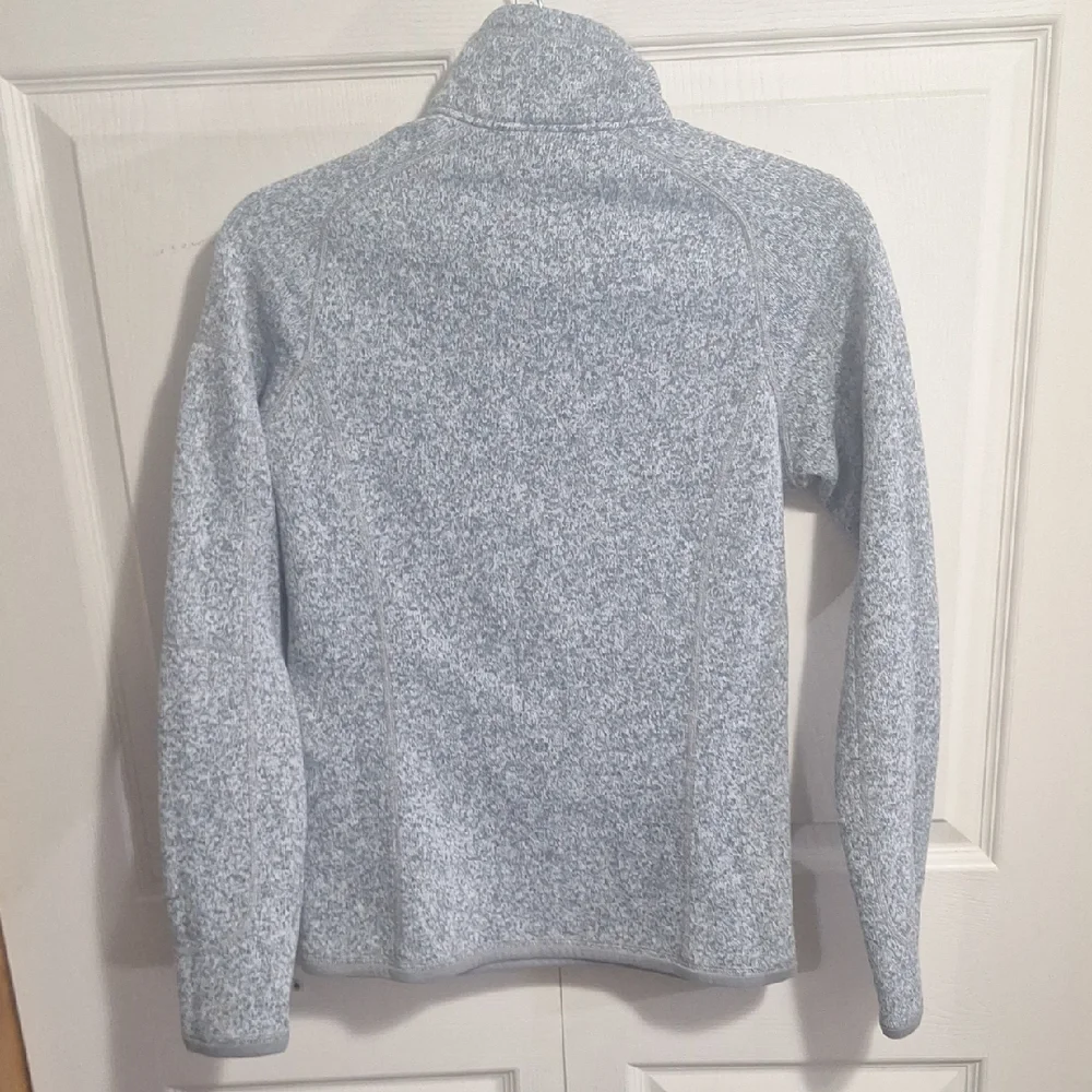 Patagonia Heathered Gray Half Zip Pullover Jacket Sweater Sweatshirt-S